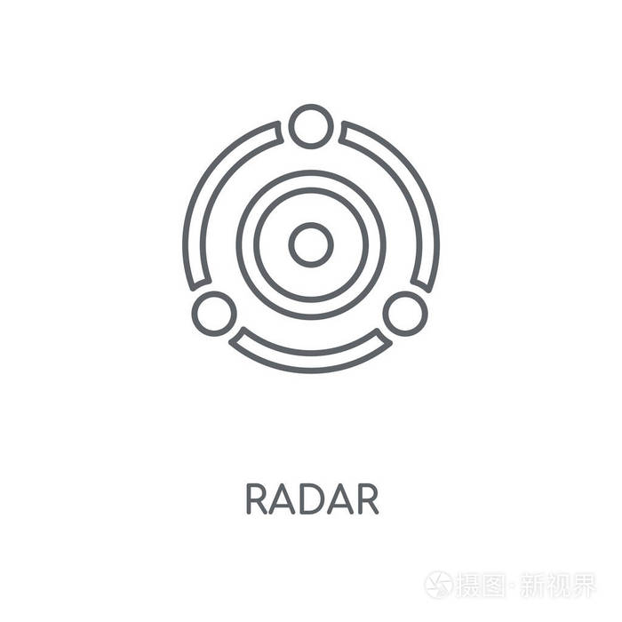 雷达概念冲程符号设计.
