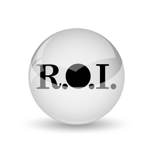 Roi 图标。白色背景上的互联网按钮