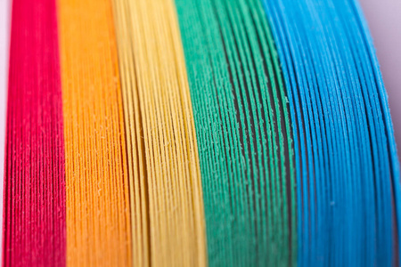 工艺用品胶带, 纸彩虹色, 在白色上隔离