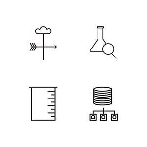 科学简单概述图标集