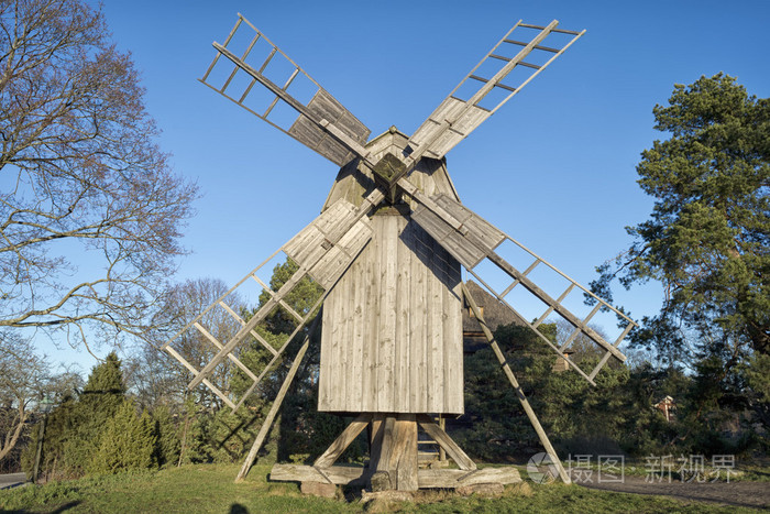 木制风车
