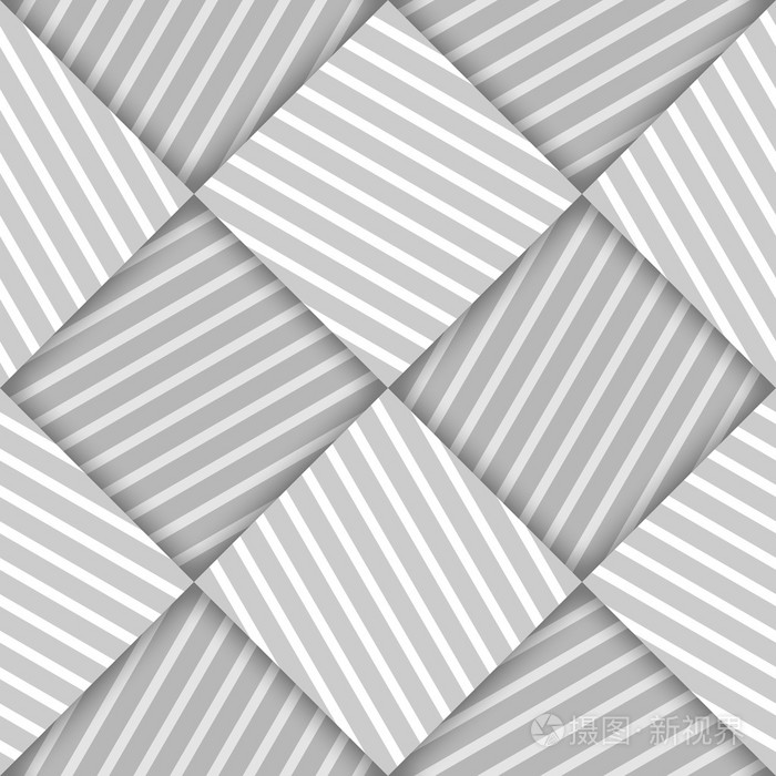 抽象条纹的方格几何矢量无缝模式