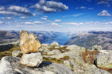 挪威 Lysefjord, 美丽的风景