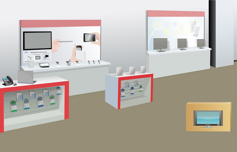 现代的电器店和家用电器图片