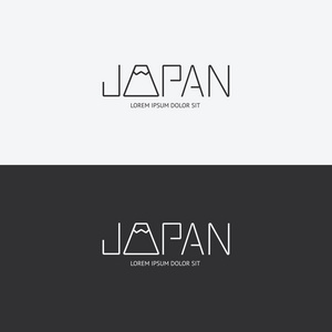 字母表日本设计与平面标志图标图片