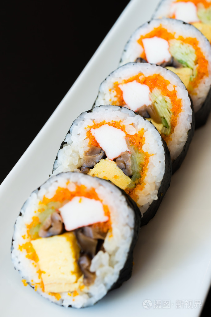 美味的日本寿司卷照片-正版商用图片09slzv-摄图新视界
