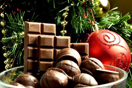 圣诞糖果圣诞巧克力新年味巧克力礼物巧克力