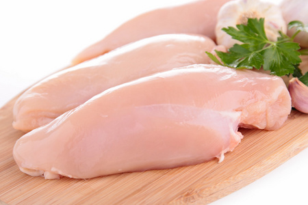 原料鸡胸肉照片