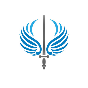 飞行-矢量 logo 模板概念插画.抽象的鸟,翅膀创造性的星座.