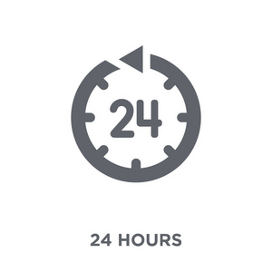 24小时图标.24小时设计理念从时间管理收集.