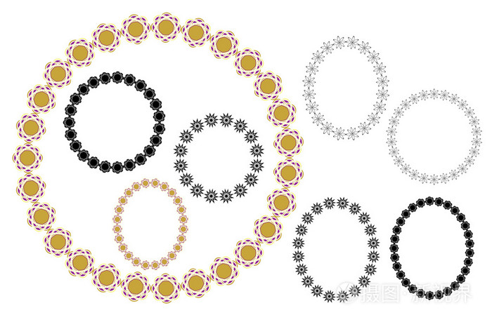 几何矢量帧-圆形和椭圆形