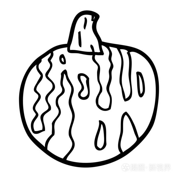 线条画动画片瓜