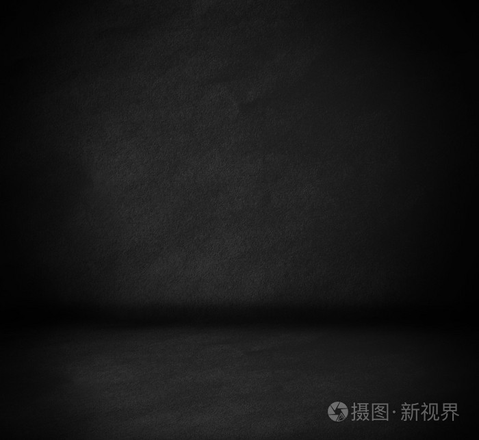 黑暗的墙体和地板室内背景