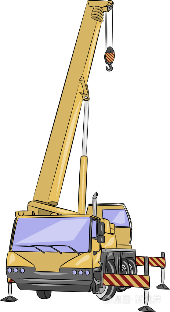 矢量轮式的起重机