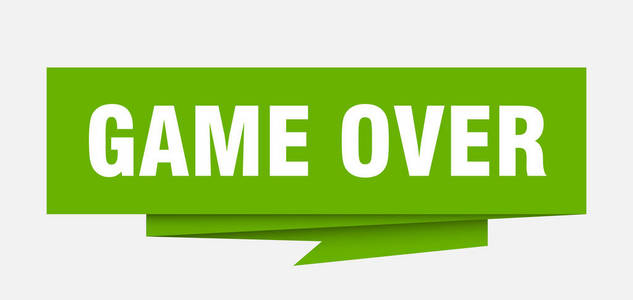 游戏结束横幅照片