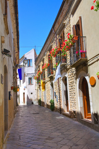 小巷。acerenza。巴西利卡塔。意大利