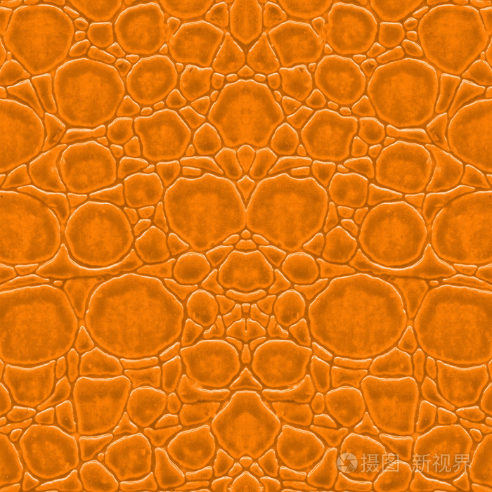 黄色的爬行动物皮革纹理
