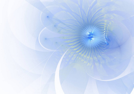 柔和而柔和的分形蓝花电脑为 logo 生成图像, 设计理念网页印刷品海报。花卉背景