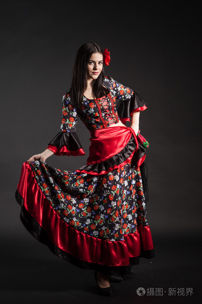 佛朗明哥吉普赛人国家dresse