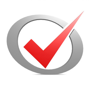 在圆的红勾照片