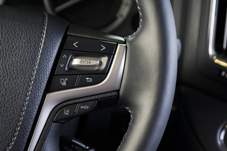 方向盘上的介质控制按钮, 现代豪华车内饰细节