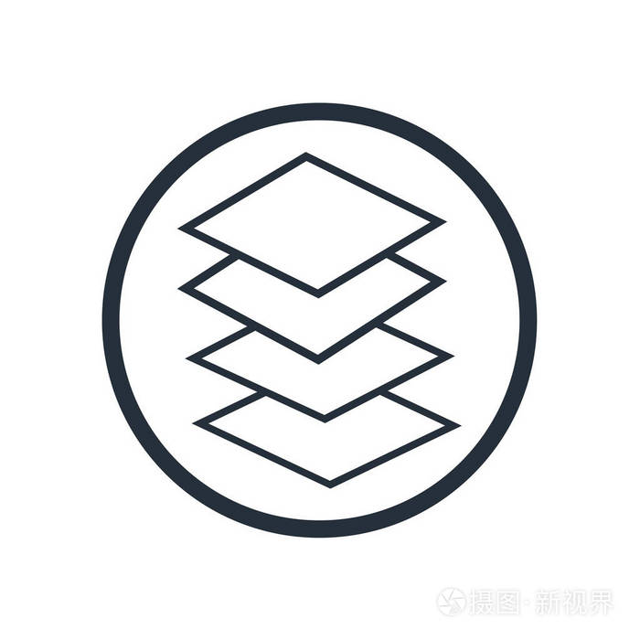 覆盖图标矢量隔离在白色背景为您的 web 和移动应用程序设计, 覆盖徽
