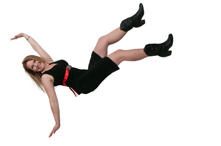 落下的女人照片