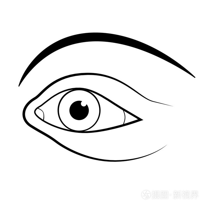 抽象矢量人眼图插画-正版商用图片09v0wy-摄图新视界
