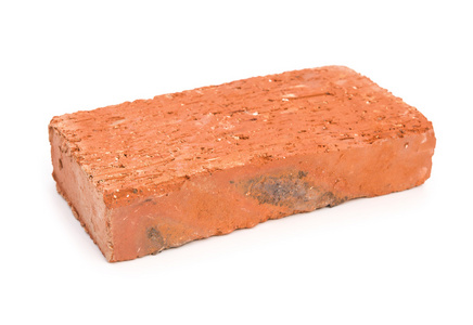 单一的路面砖,孤立.