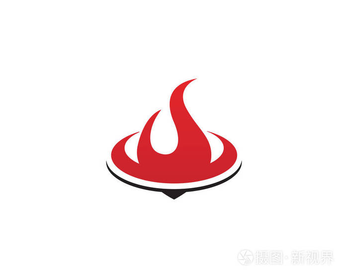 火火焰 logo 模板矢量图标石油, 天然气和能源标志概念