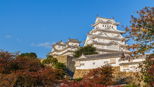 在日本兵库县姬路城堡