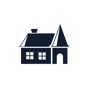 房子图标矢量隔离在白色背景为您的 web 和移动应用程序设计, 房子徽标概念