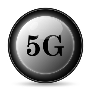 5g 图标。白色背景上的互联网按钮