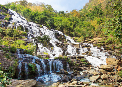 梅崖瀑布，茵他侬国家公园 清迈 Thaila