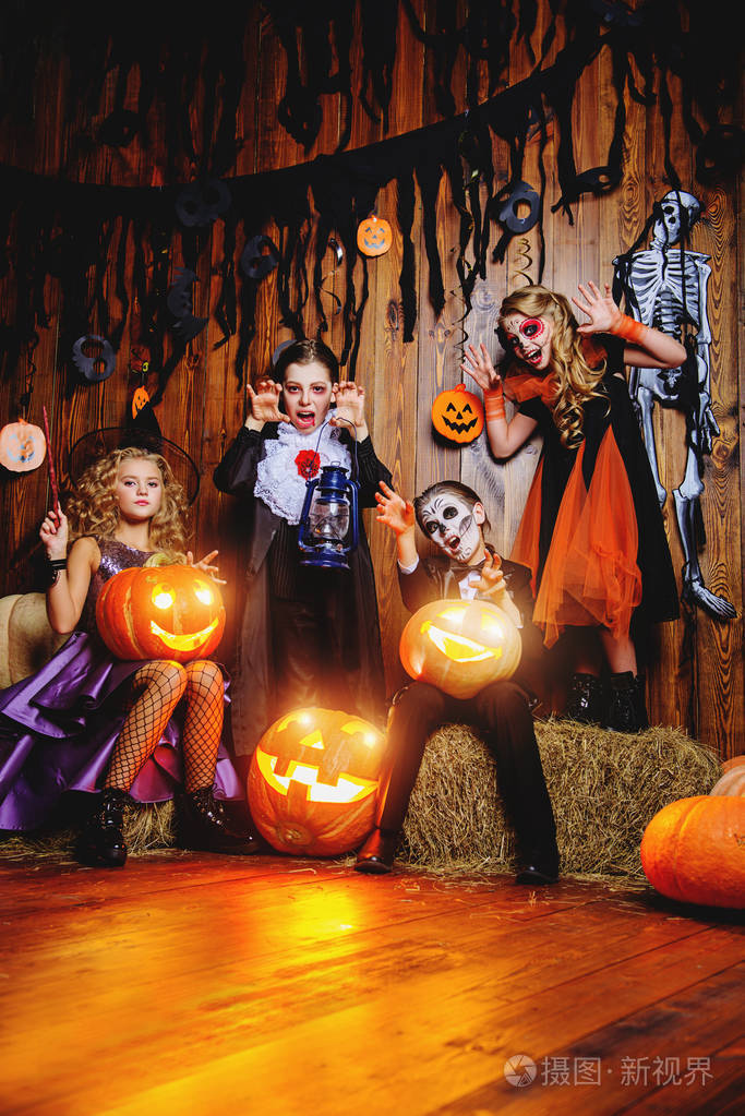用南瓜万圣节晚会照片-正版商用图片09vyah-摄图新视界