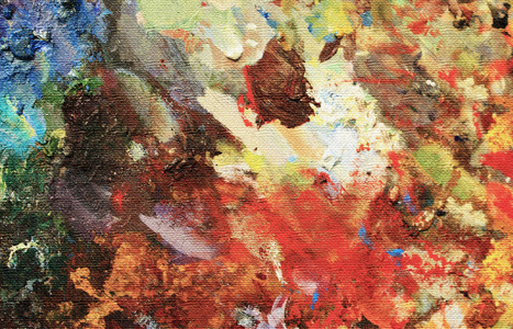 油画在哪里调色图片