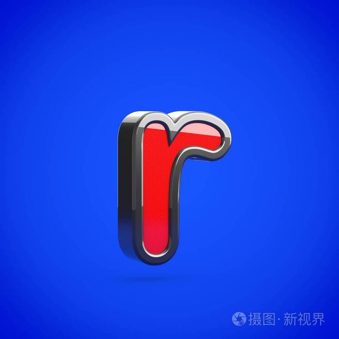 超级英雄字母 r 小写.