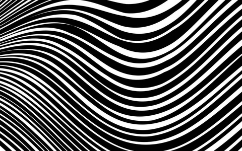 抽象扭曲的黑白线条背景照片