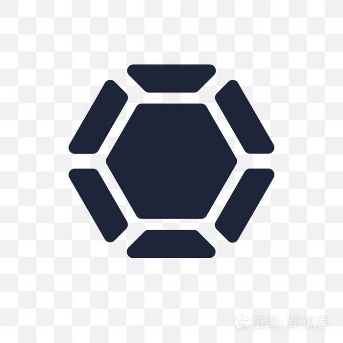 十二面体透明图标从几何集合的十二面体符号设计简单的元素向量例证在