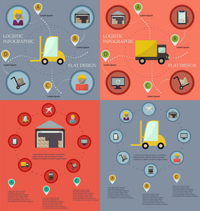 物流信息平面图形的集合