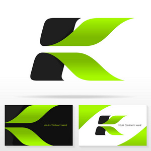 字母 k 标志设计矢量符号-股票矢量会徽.名片模板照片