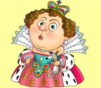 皇后的卡通图片