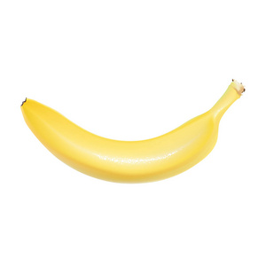 黄色的香蕉。逼真的3d 香蕉。详细的3d 插图被隔离在白色。网页或印刷包装的设计元素。矢量插图