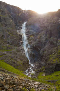 挪威 Trollstigen 路山瀑布