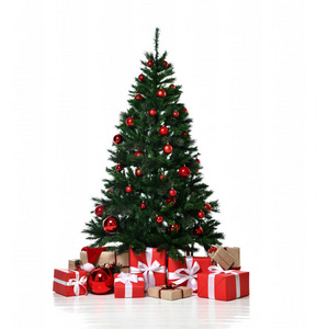 圣诞树装饰红色拼接装饰人造球工艺礼物为新的一年2019年