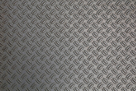 灰色菱形深灰色工业防滑浮雕金属钢板双对角凹凸菱形花纹纹理, 背景