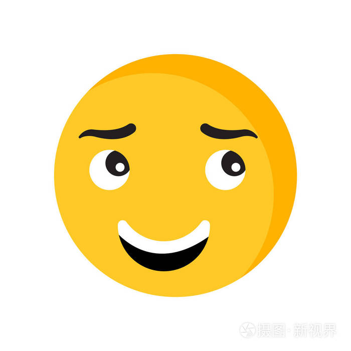 emoji表情图标矢量隔离在白色背景为您的web和移动应用程序设计emoji