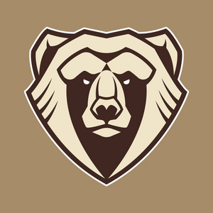 熊头向量图标照片