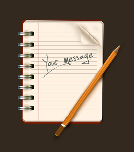 记事本矢量图片