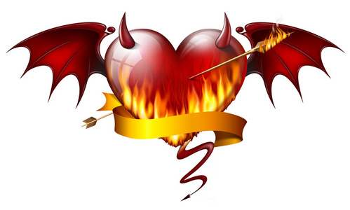 恶魔般的心照片